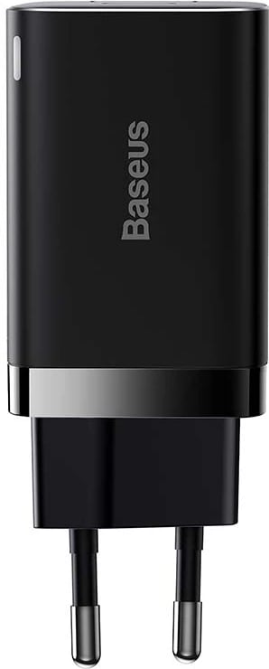 Karikues i shpejtë Baseus CCSUPP-E01, 30W, USB + USB-C, i zi