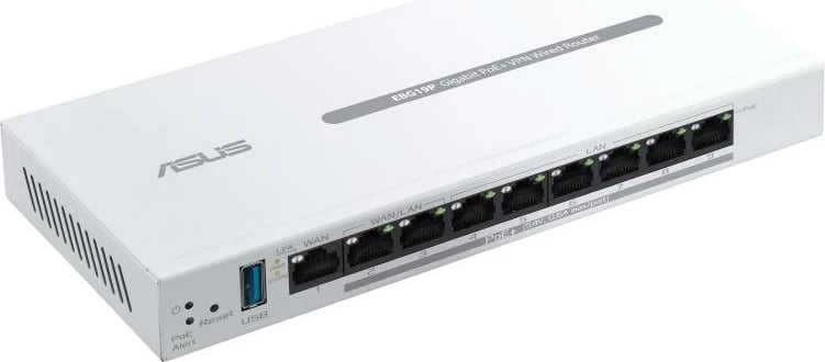 Router biznesi, Asus ExpertWiFi EBG19P, Gigabit PoE+ VPN, 8 porte, 1 Gbps