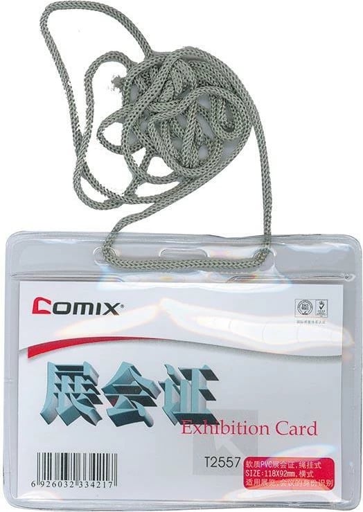 Mbajtës emri horizontal NEXT me kordë, 11.7x8.4cm, 50 copë