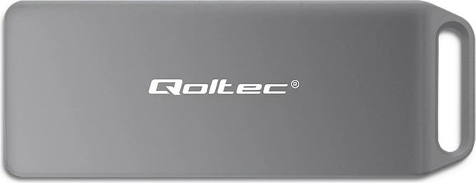 Kasë Qoltec për SSD M.2 NVMe, 2TB, USB 3.1, Argjendtë