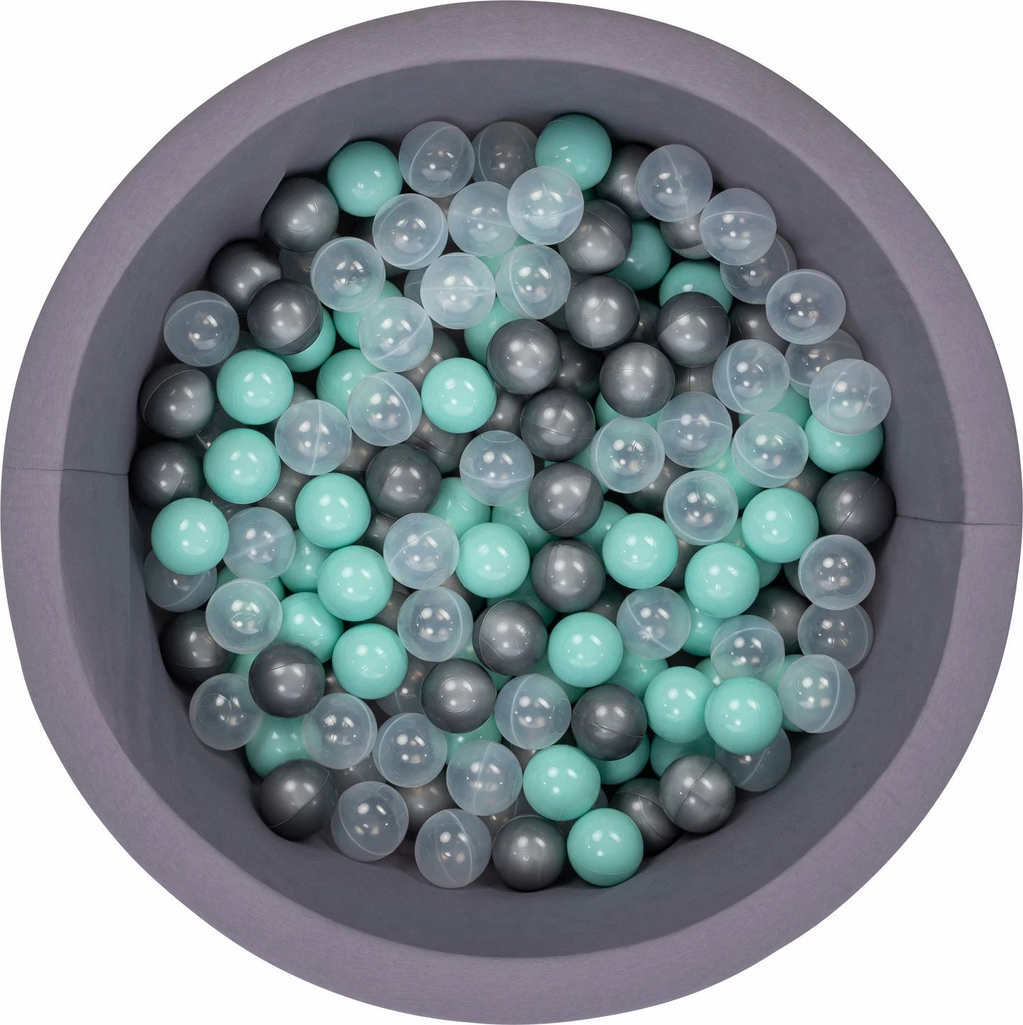 Pishinë me topa për fëmijë, Bubble Pops v3, ngjyrë gri
