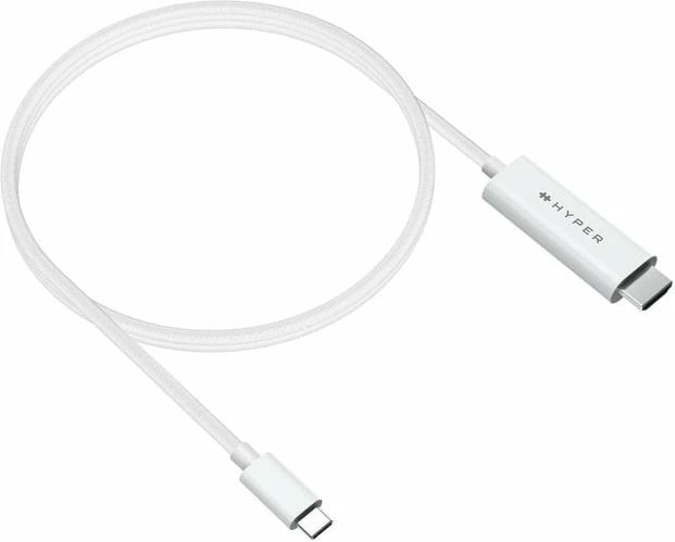 Kabllo USB-C në HDMI Targus HyperDrive 2.5m e bardhë