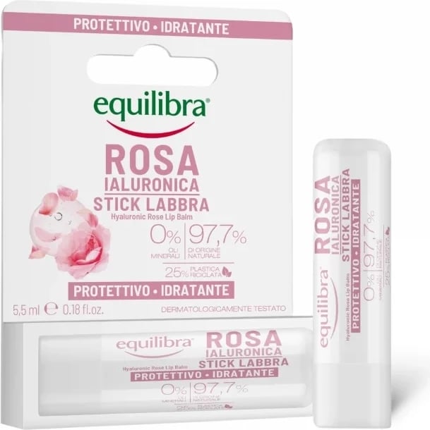 Balsam për buzë Equilibra Rose Rose për femra, 5.5ml