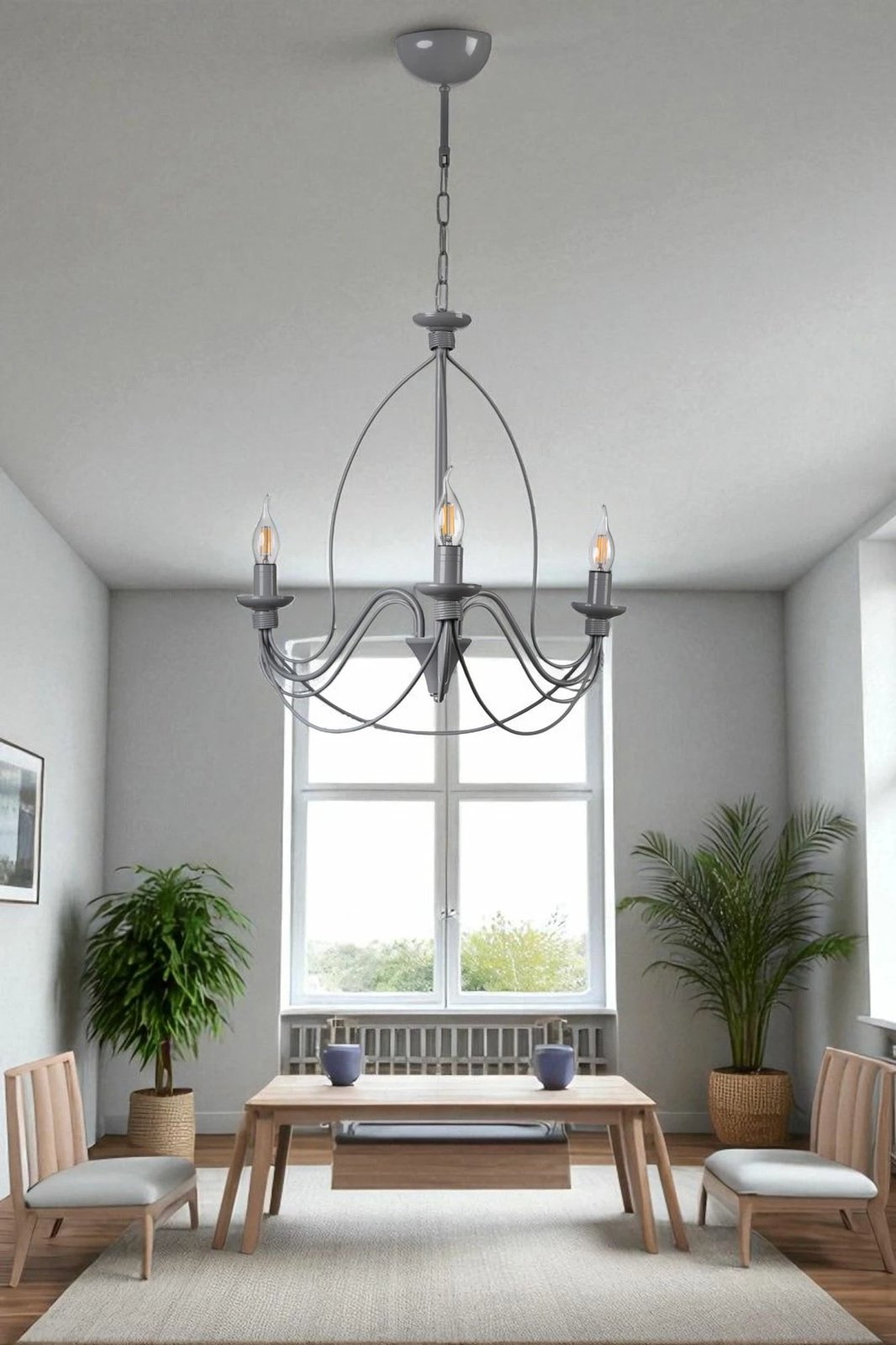 Llambadar Opviq, 8991-3, ngjyrë gri