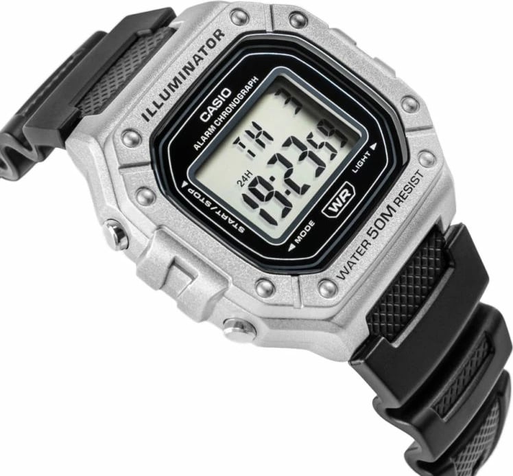 Orë dore për meshkuj Casio, e zezë