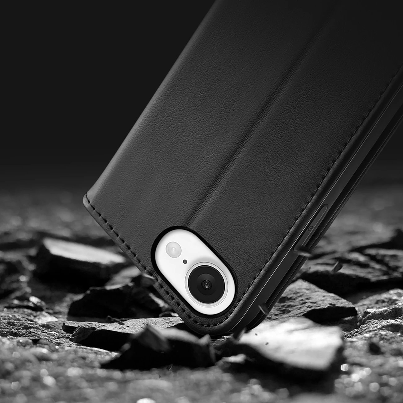 Mbështjellës Dux Ducis Hivo për iPhone 16e, me kapak dhe mbrojtje RFID, e zezë