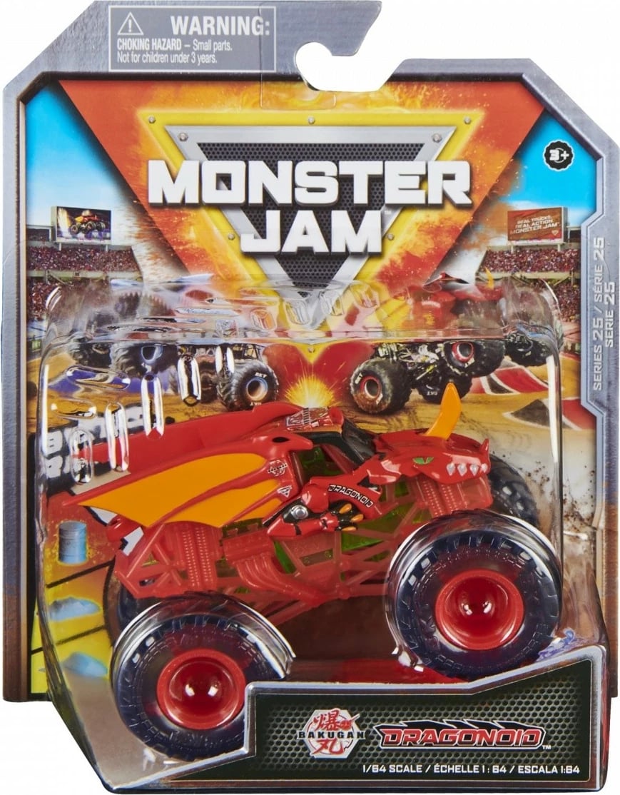 Lodër veturë Monster Jam Spin Master 1:64, metal dhe plastikë, ngjyra të përziera, 1 copë Lodër veturë Monster Jam Spin Master 1:64, metal dhe plastikë, ngjyra të përziera, 1 copë