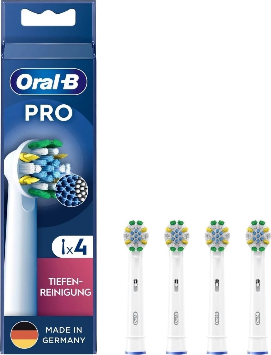 Kokë furçe dhëmbësh elektrike, Oral-B, 860885 Pro Tiefenreinigung, set 4-copë, e bardhë