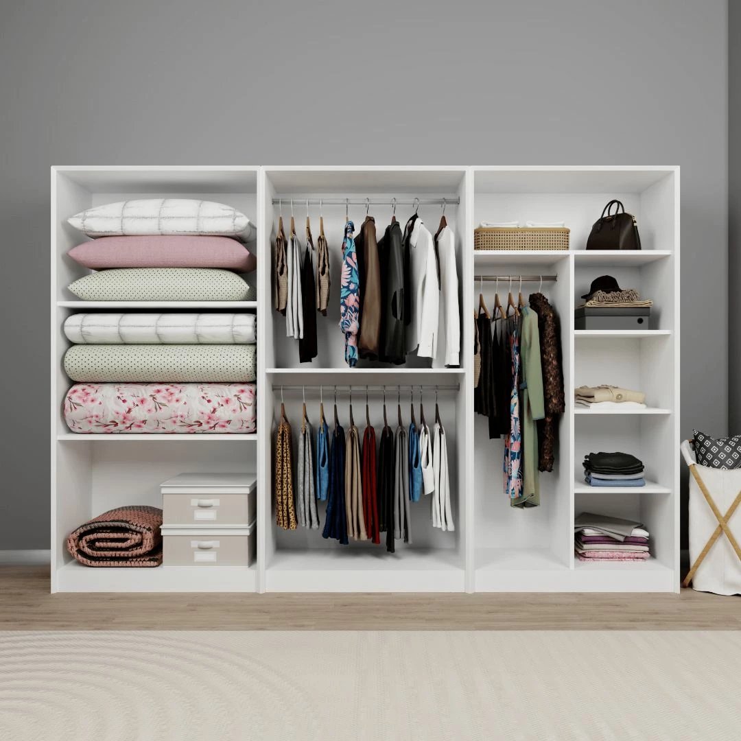 Dollap Skye Decor, i bardhë, Lucas 1600-89, 280x190x60cm