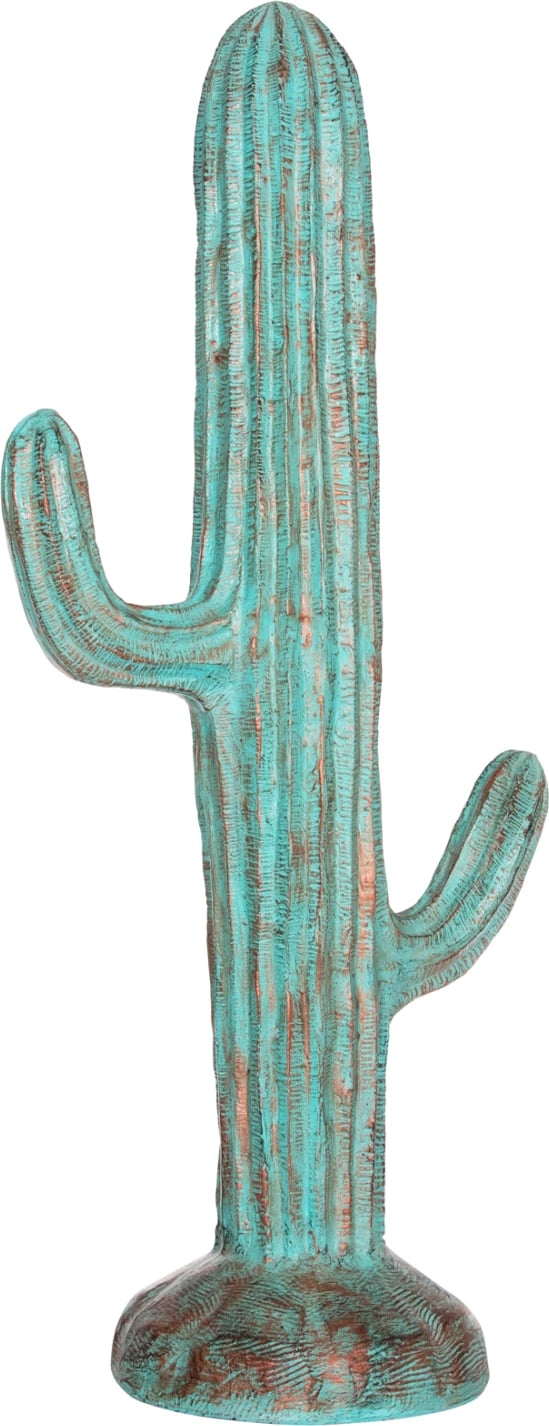 Kaktus dekorativ në dysheme, MDF, ngjyrë e gjelbër, FH4386.03L, 63x37x150H cm