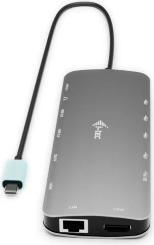 Kasë docking i-tec C31NANOTRIPLEDOCKPD, 3x Display, 2x HDMI, 1x USB-C Video, Power Delivery 140W, Gri