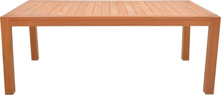 Tavolinë druri teak, ngjyrë natyrale, Vocaly, 200x100x75cm