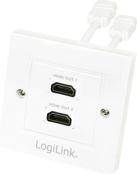 Prizë HDMI LogiLink AH0015, 2x HDMI Type A, e bardhë