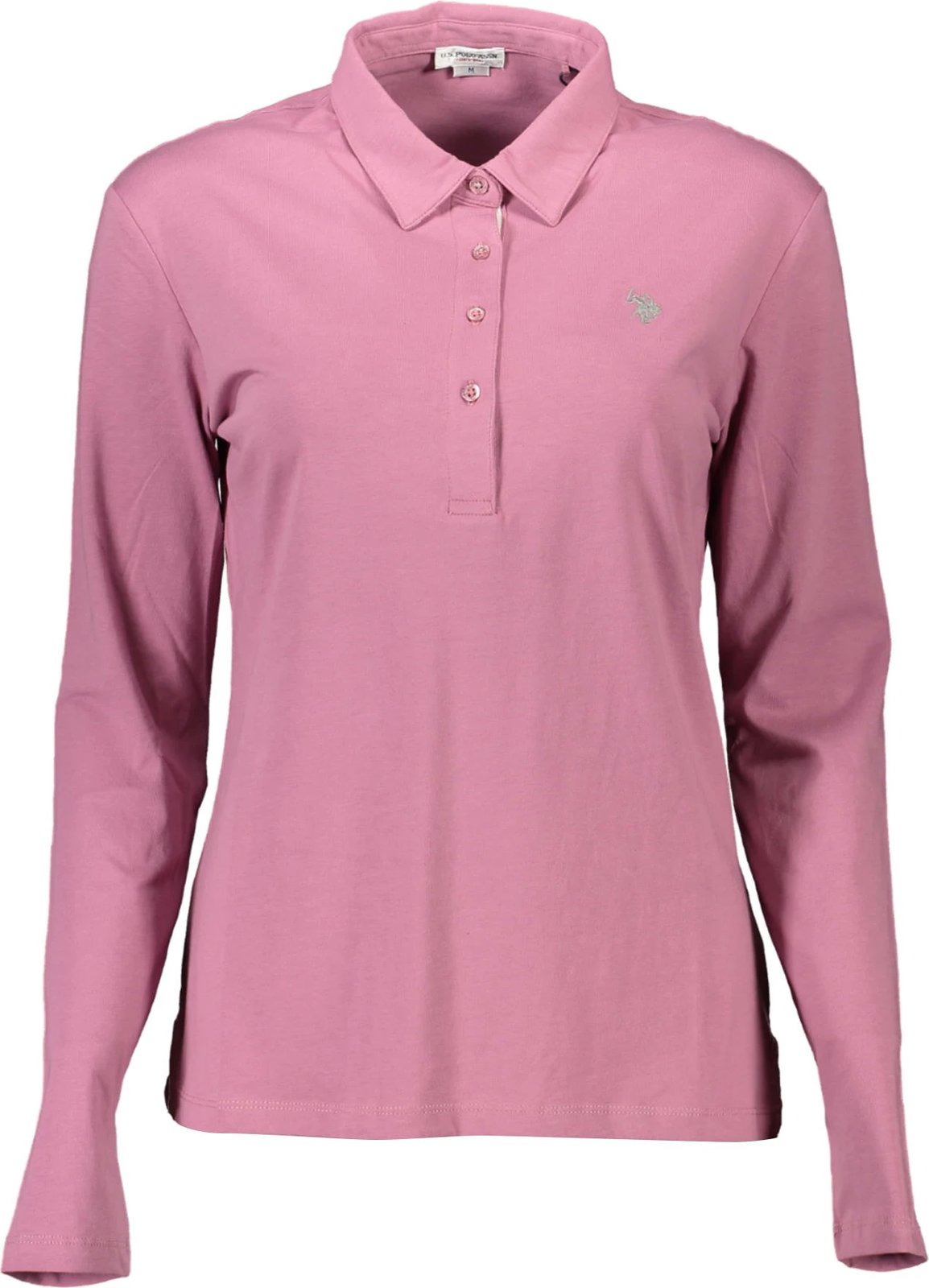 Maicë polo me mëngë të gjata U.S. POLO femra, rozë