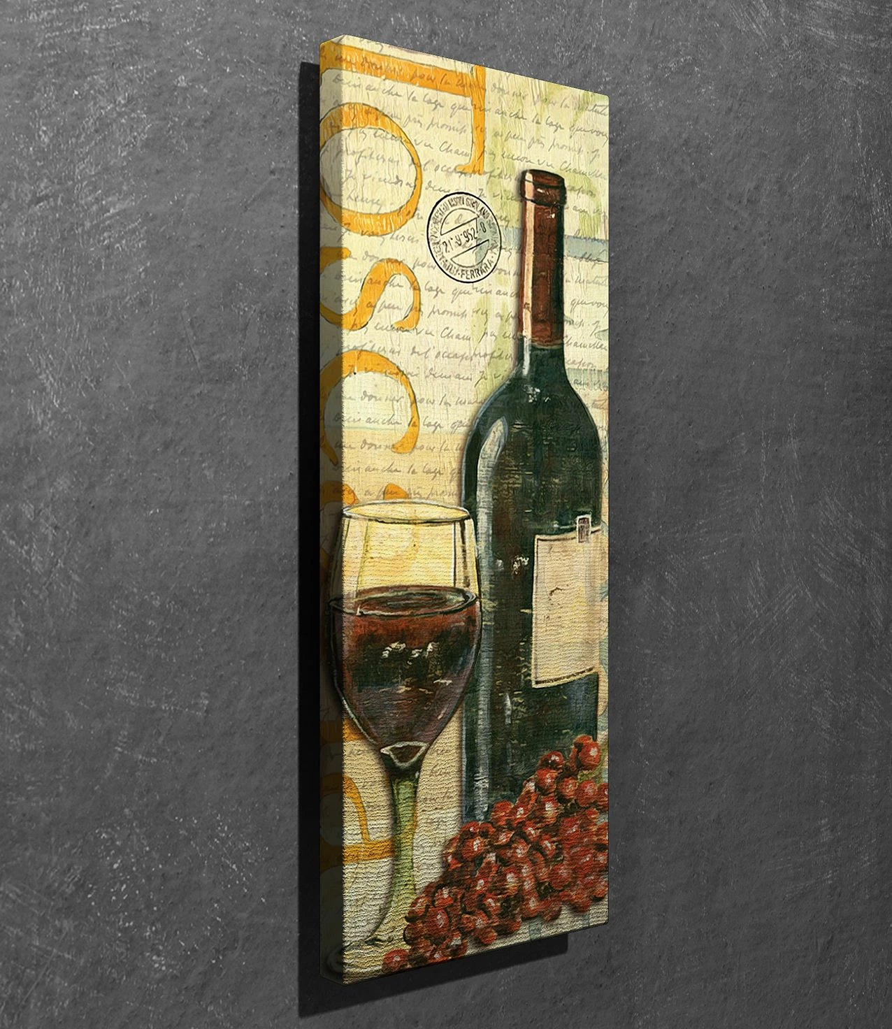 Pikturë dekorative në kanavacë, shumëngjyrëshe, PC076, 30x80cm