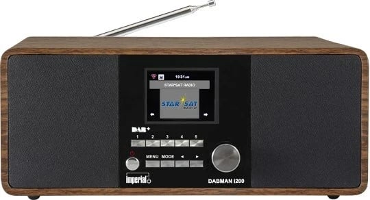 Radio digjitale Imperial Dabman i200, 20W, TFT, me alarm, e zezë