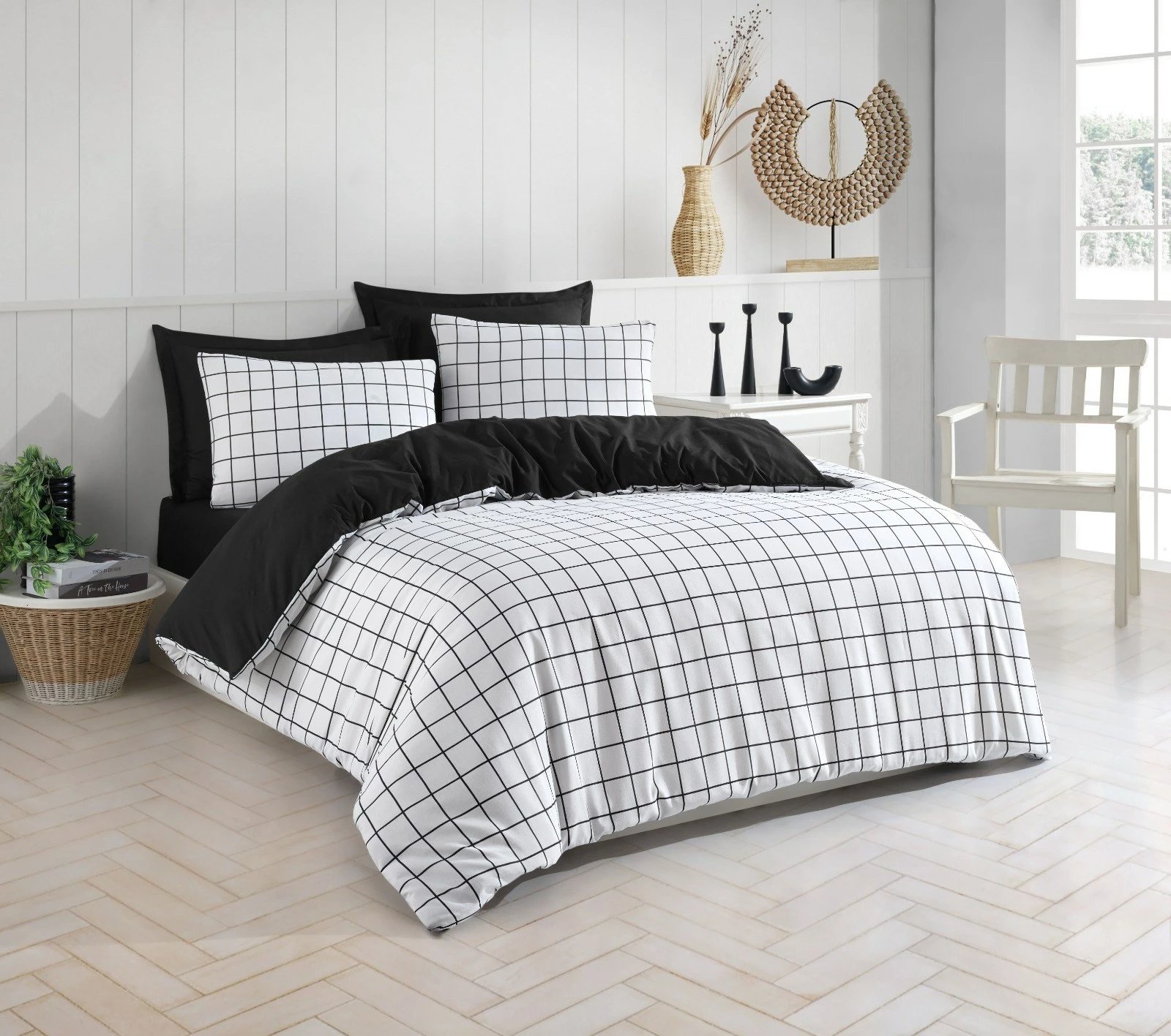 Set mbulesash për jorgan dopio, Artus, ngjyrë e zezë Set mbulesash për jorgan dopio, Artus, ngjyrë e zezë