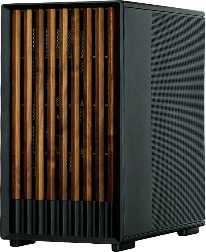 Kasë Zalman P10 NAMU, Mini Tower, Micro ATX, e zezë, me elemente druri