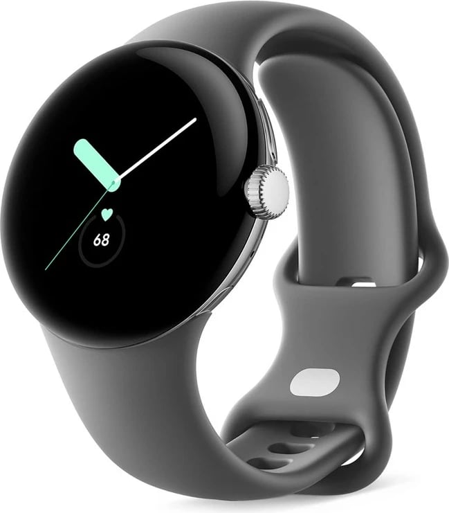 Smartwatch Google Pixel Watch, 41 mm, 32 GB, Stainless Steel, Silver/Charcoal