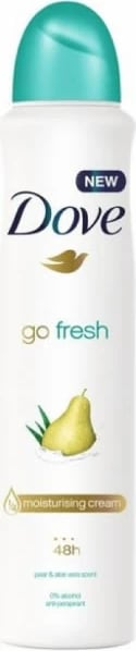 Deodorant spray Dove Go Fresh Dardhë dhe Aloe Vera 250ml