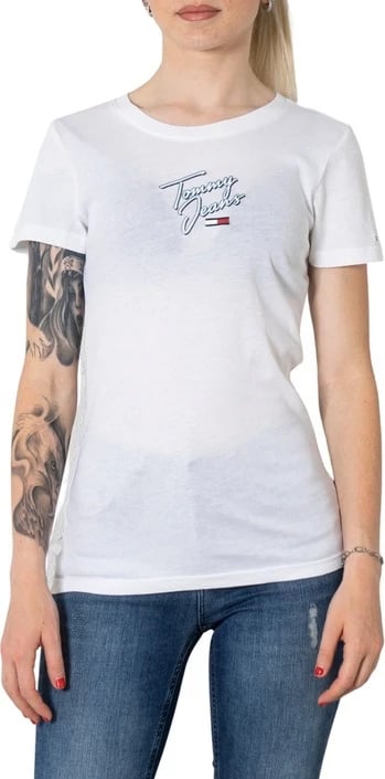 Maicë për femra Tommy Hilfiger Jeans, e bardhë 
