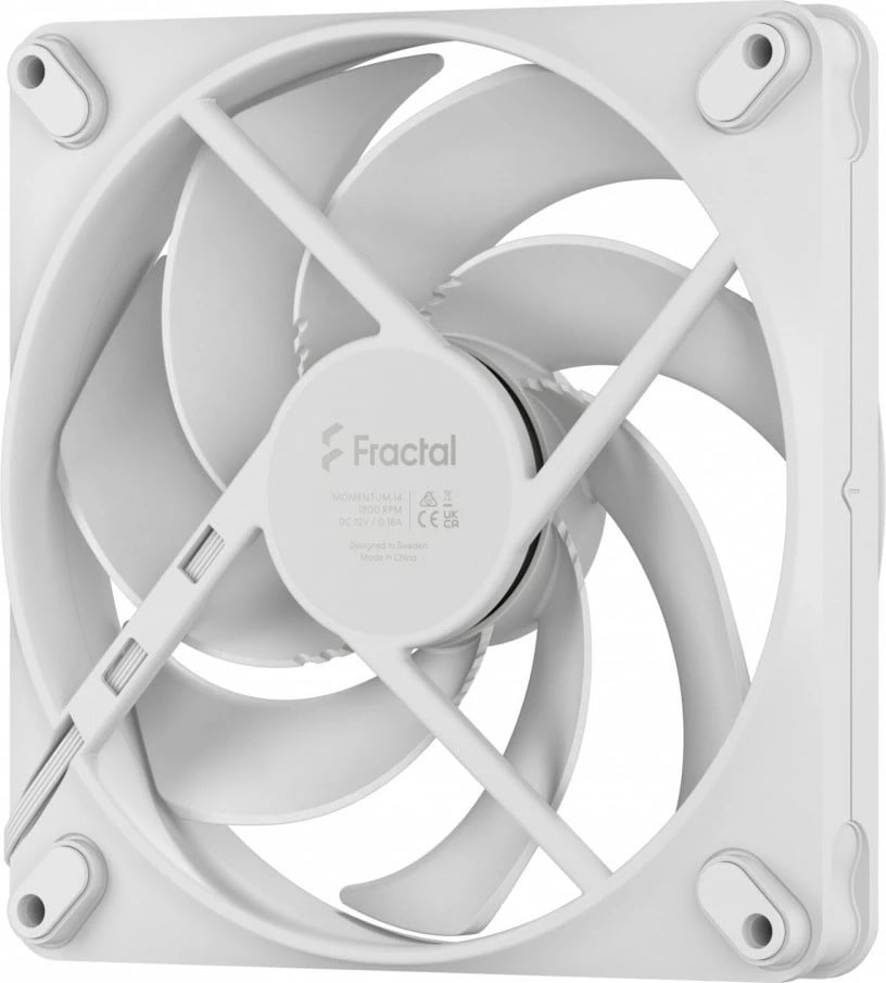 Ventilator kase Fractal Design Momentum 14, 140mm, i bardhë