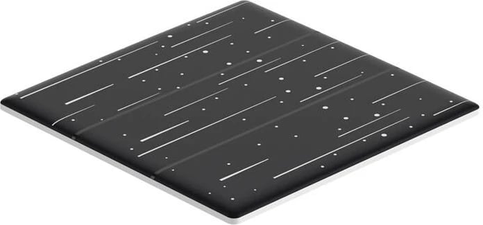Kapak dekorativ Sonoff T5-3C-86-star për çelës të mençur me prekje, plastikë, i zi