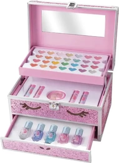 Set grimi Martinelia Unicorn Big Glitter Case unisex rozë