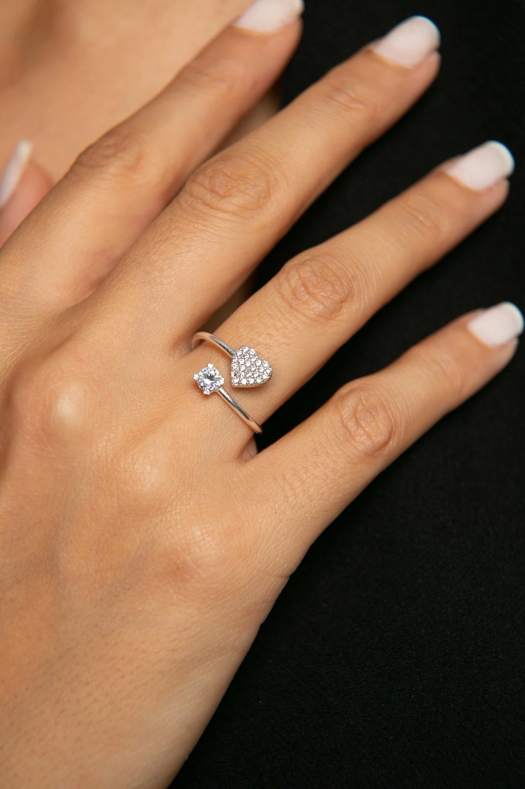 Unazë argjendi Elika, e argjendtë, FA182542