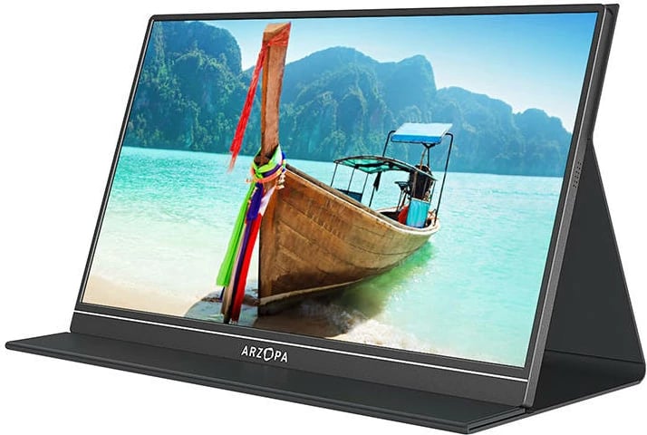 Monitor portativ Arzopa S1 TABLE, 15.6", Full HD, me altoparlantë, i zi