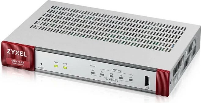 Firewall Zyxel USG FLEX 50HP, pa WiFi, i kuq/bardhë