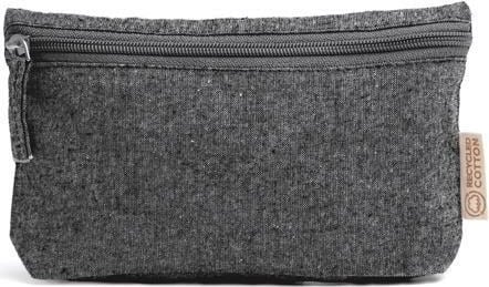Çantë kozmetike NEXT 30638-09, pambuk i ricikluar, 12x21x3cm, Gri