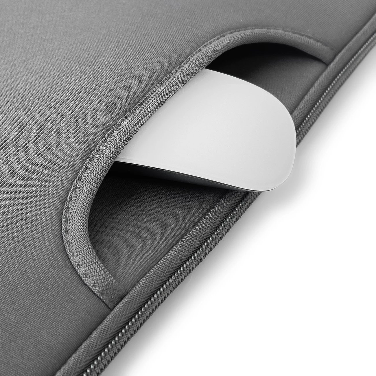 Mbështjellës laptopi Hurtel, 15.6 inç, neoprene, gri