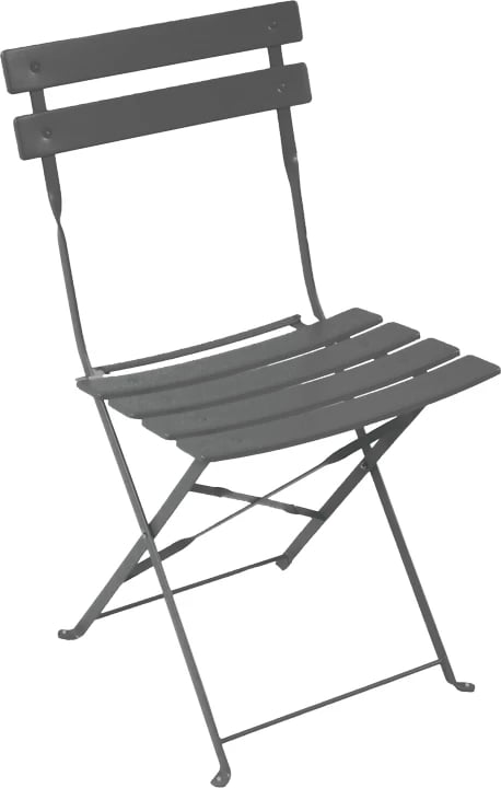 Karrige Bistro metalike palosëse, ngjyrë antracit, set prej 2 copash, 42x46x82cm