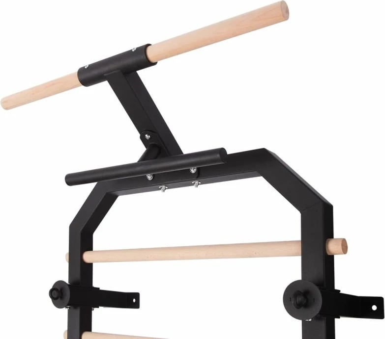 Shkallë gjimnastike multifunksionale HMS, ngjyrë e zezë/kafe