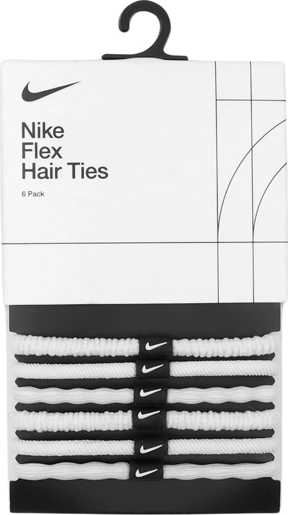 Lidhëse flokësh Nike për femra, të bardha