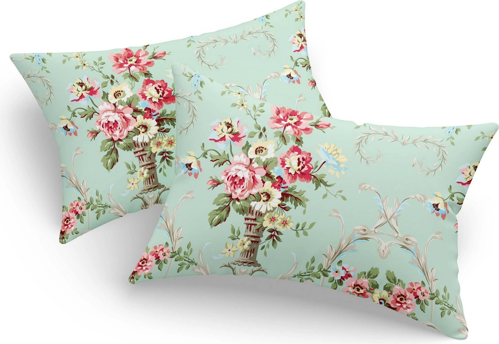 Set këllëfësh jastëku (2 copë), L'essentiel Alanur, ngjyrë mente