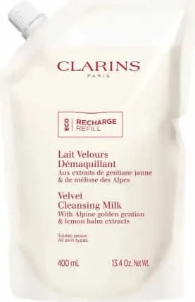 Qumësht pastrues fytyre Clarins Velvet Cleansing Milk unisex 400ml refill