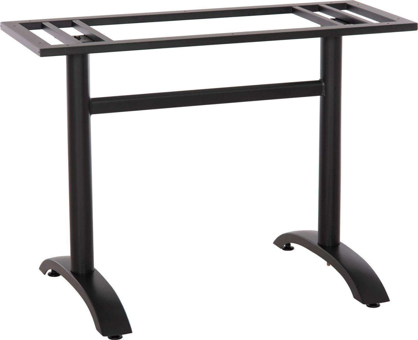 Bazë për tavolinë, metalike, ngjyrë e zezë mat, FH461.11, 100x40x73 cm