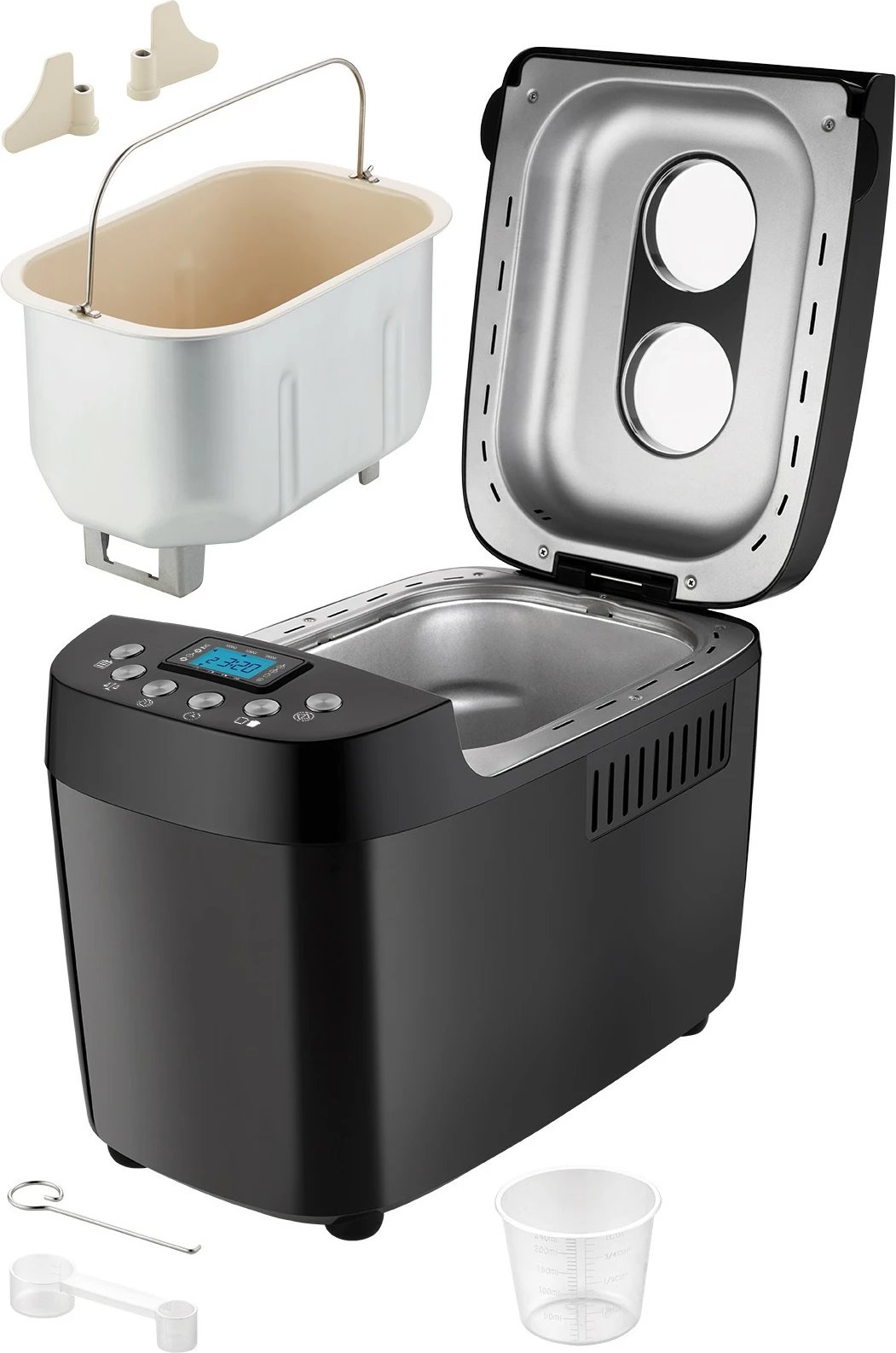 Makineri buke UNOLD Backmeister Big, 1.5 kg, 15 programe, funksion ngrohjeje, dritare shikimi, kontroll i thekrimit, 850 W, e zezë