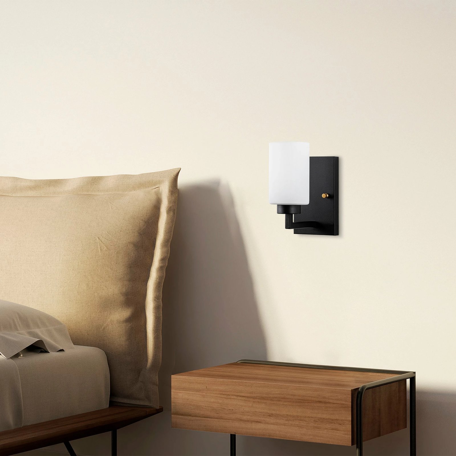 Llambë muri Opviq, Hania - 13176, e zezë dhe e bardhë