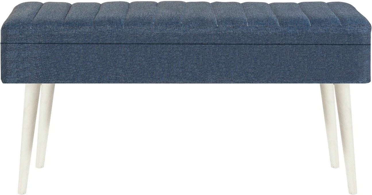 Set tavolinë me karrige për ngrënie, zgjatës, 5 pjesë, Skye Decor, Vina 1048-4, e bardhë, kaltër e errët