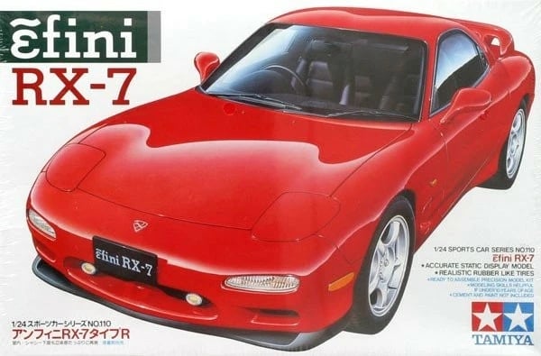 Model plastik Tamiya Efini RX-7, 1:24, i kuq