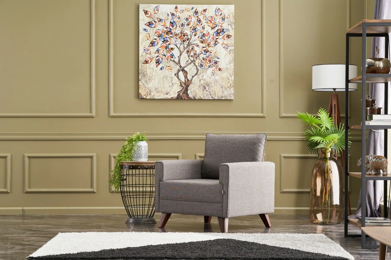 Fotel një vendësh, ngjyrë kafe, Bella Armchair