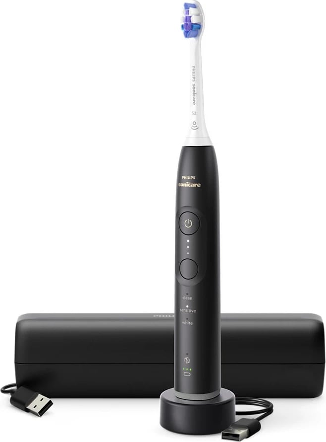 Furçë dhëmbësh elektrike sonike Philips Series 6500 HX7411/02, e zezë