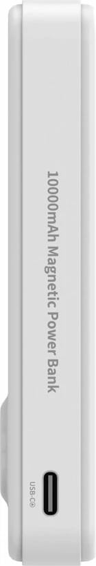 Powerbank Wozinsky WLWP-10KA0Y3WS, 10000 mAh, Qi2, MagSafe, me mbajtëse, Bardhë Powerbank Wozinsky WLWP-10KA0Y3WS, 10000 mAh, Qi2, MagSafe, me mbajtëse, Bardhë