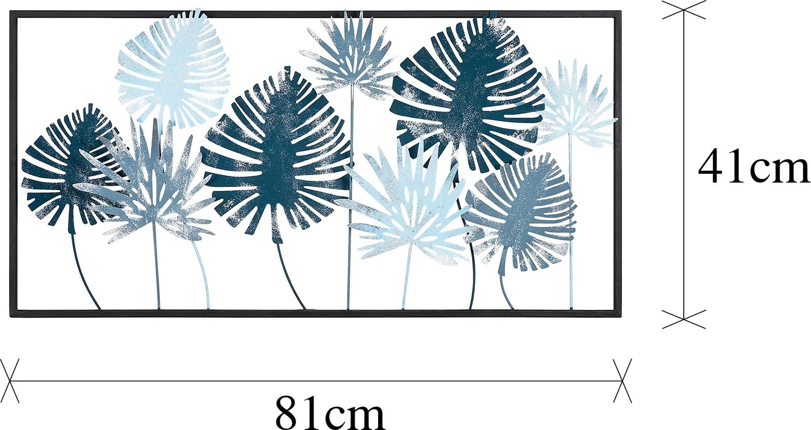 Aksesor dekorativ metalik për mur Wallity, Yıldız
