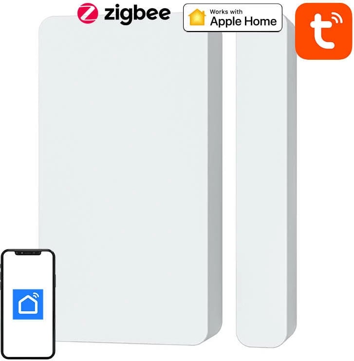 Sensor dere/dritare i mençur Neo NAS-DS05BH, ZigBee, për HomeKit dhe Tuya, Bardhë