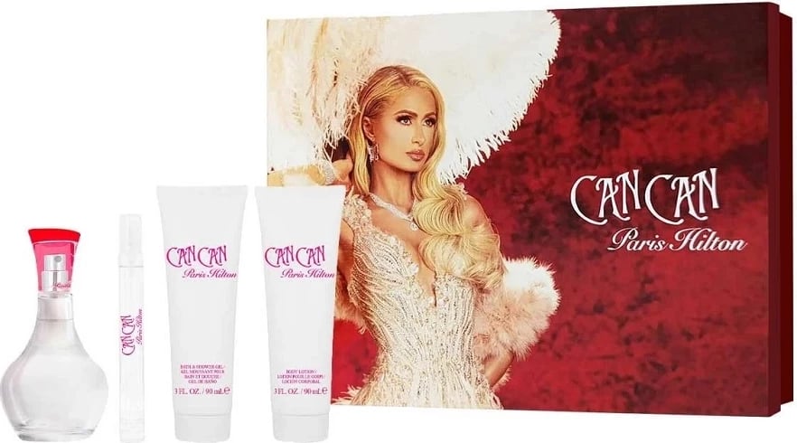 Set Eau de Parfum për femra Paris Hilton Can Can 100ml + 10ml + body balm 90ml + shower gel 90ml
