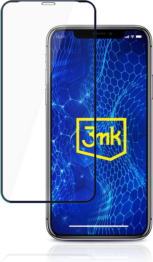 Xham mbrojtës 3mk HardGlass Max Lite për iPhone X, i zi